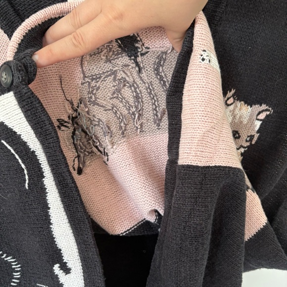 Vintage Blair Boutique Cat Sweater Vest XL Cat Lady Aesthetic Novelty Grannycore - Picture 11 of 11